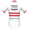 Fietskleding (Fietsshirt + Korte Koersbroek) 2023 Fenix-Deceuninck Oostenrijks Kampioenschap - Rood Wit